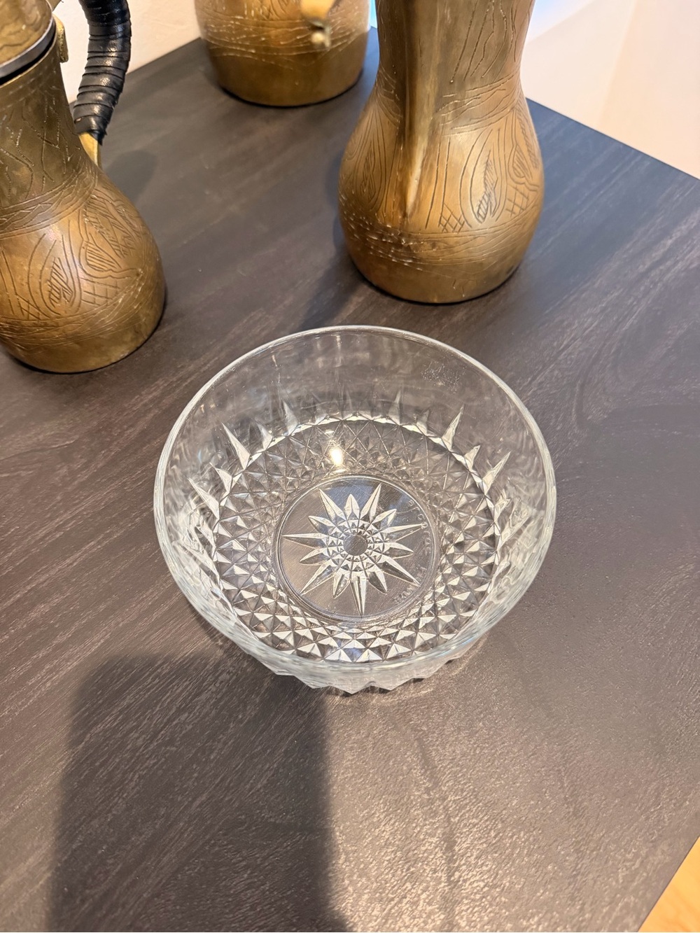 Vintage Arcoroc France Leaded Crystal Dish